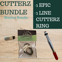 Load image into Gallery viewer, Shark Bundle: Line Cutterz Ring (as seen on shark tank) + The Knot Kneedle® EPIC + Lite