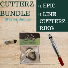 Load image into Gallery viewer, Shark Bundle: Line Cutterz Ring (as seen on shark tank) + The Knot Kneedle® EPIC + Lite
